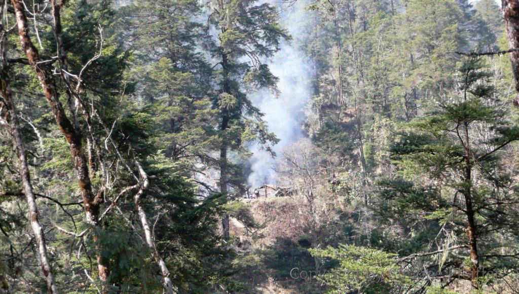 Romantic landscape in Bhutan.