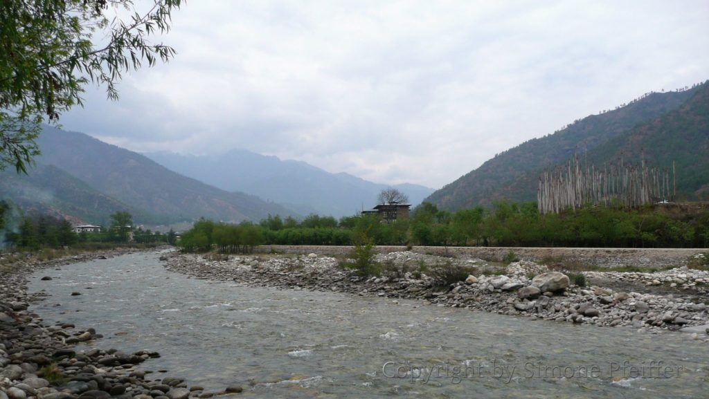 The Paro Chhu in Bhutan. The Paro Chhu.