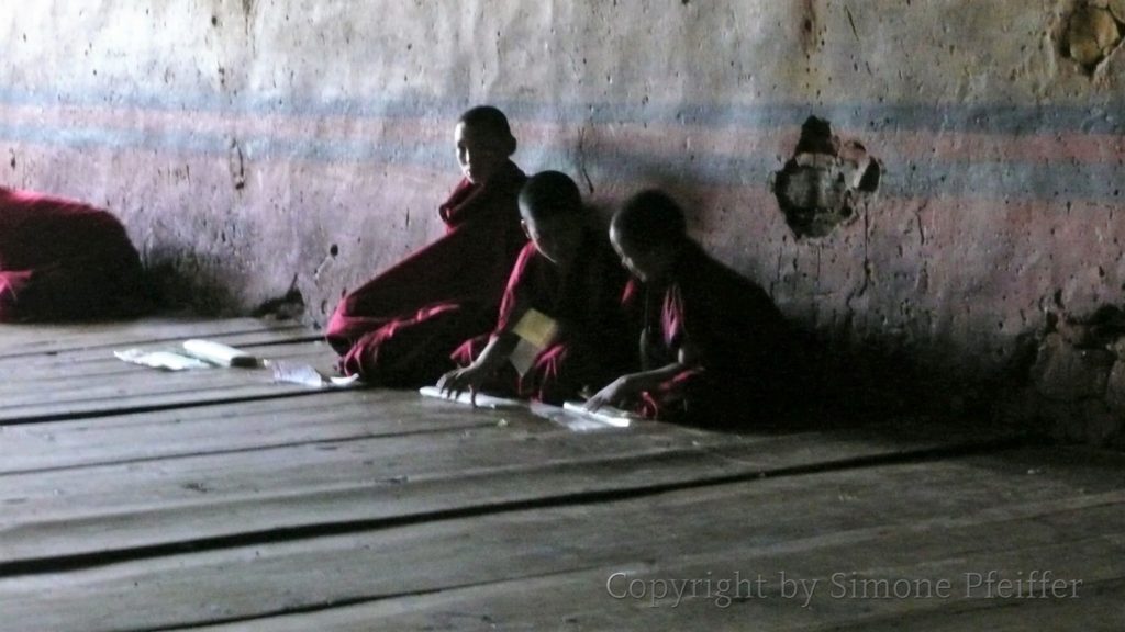 In Paro Dzong. Photographing in dzongs and temple interiors is forbidden, I was told after this photo! Bhutan Paro Dzong